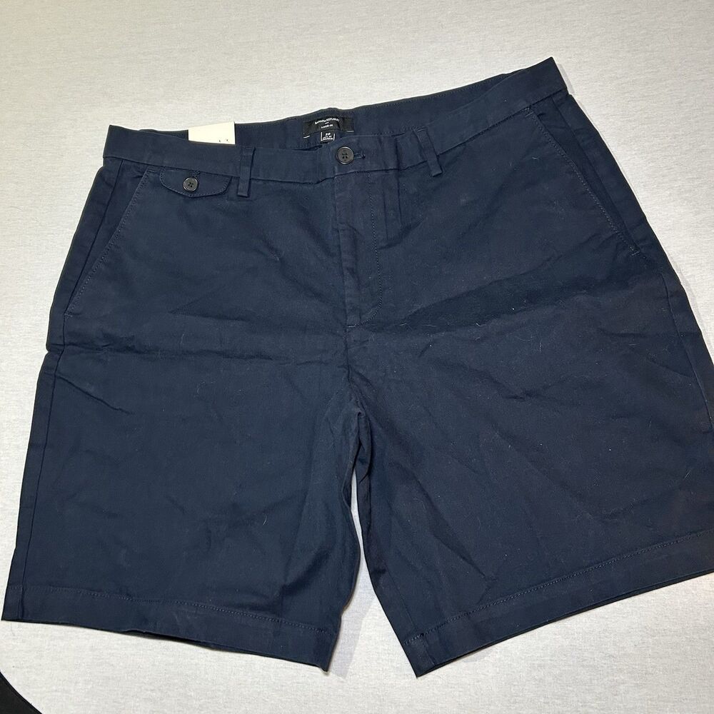NWT Banana Republic Lived-In Chino Shorts in navy blue sz 38